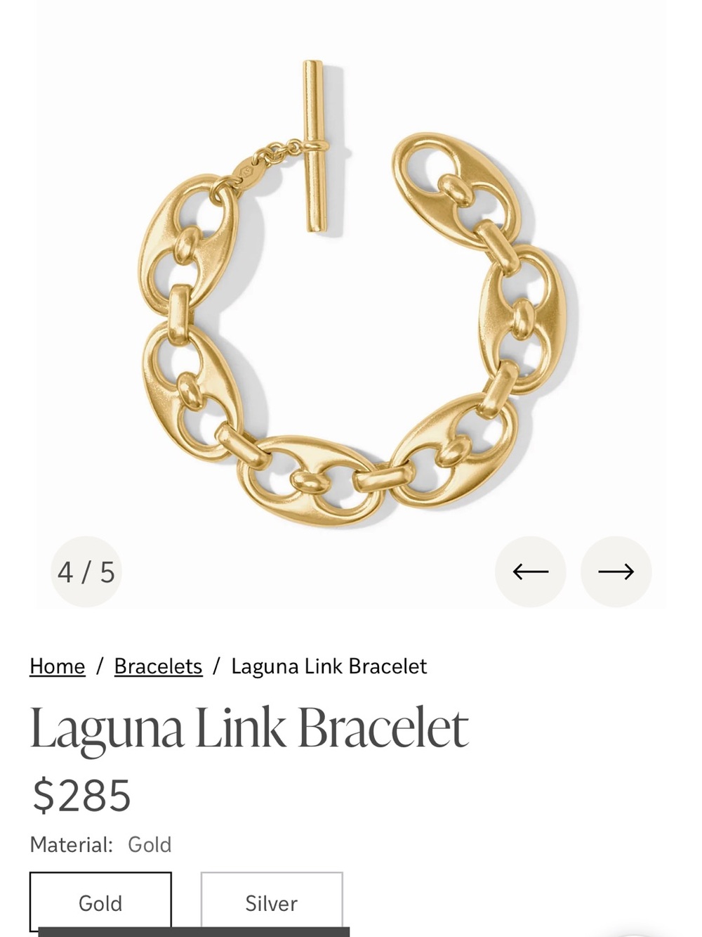 Julie Vos Laguna Link Bracelet - Gold